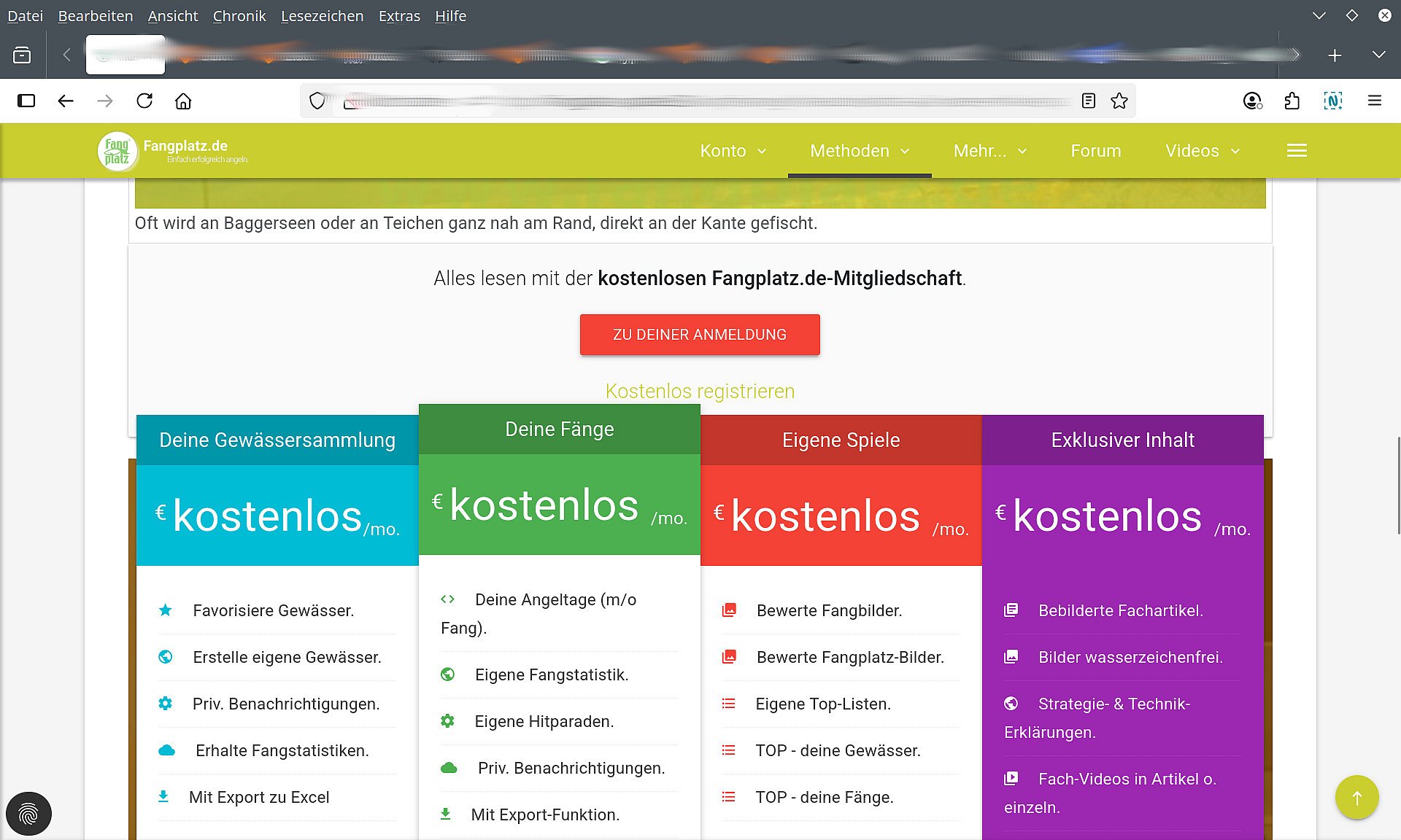 Kurzer Einblick in den neuen Fangplatz.de