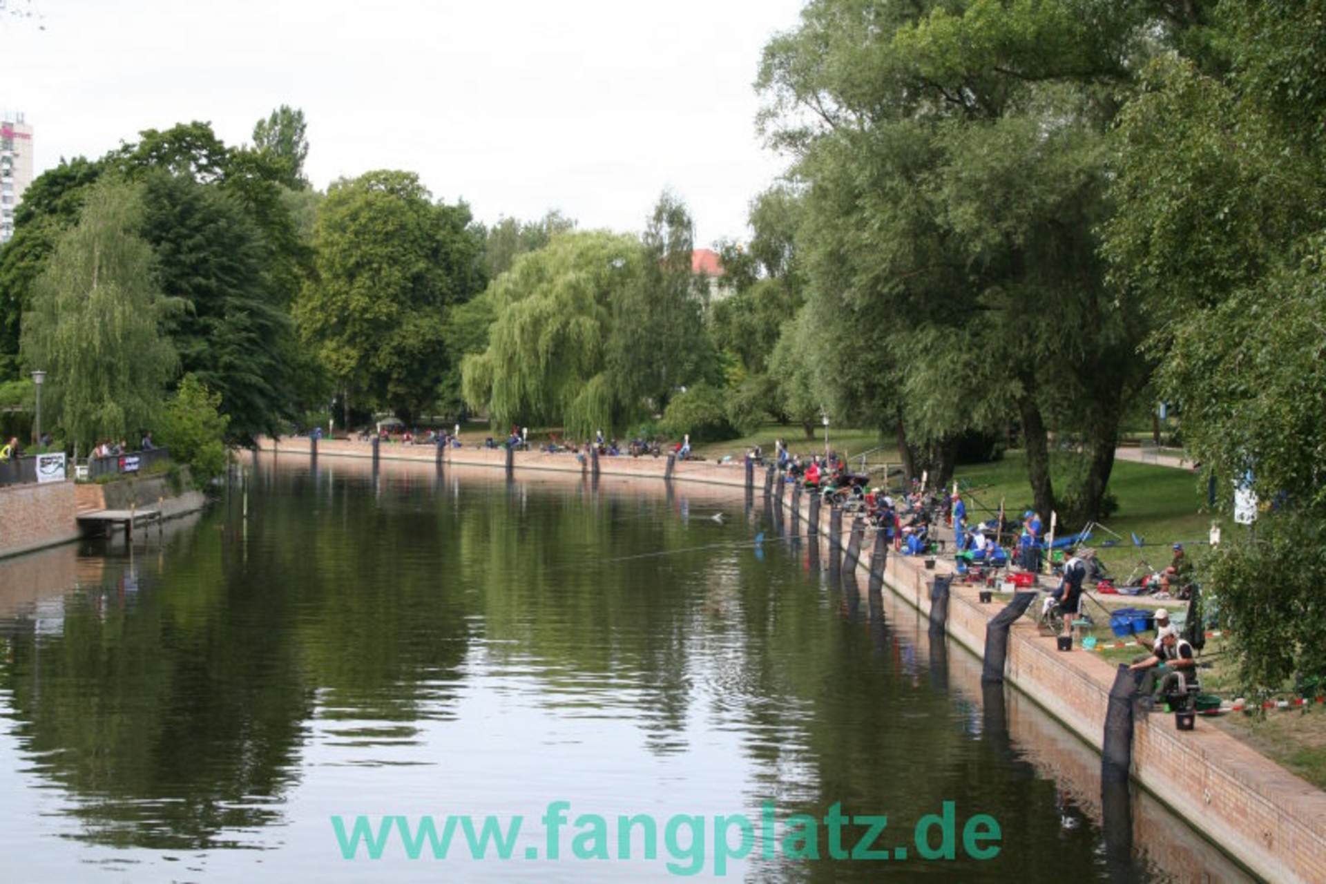  Die Strecke an der alten Fahrt in Potsdam.