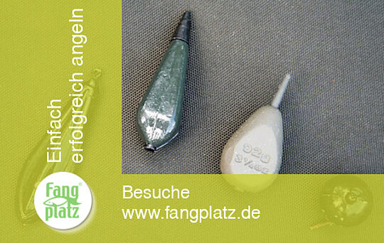 Das Rig: Bleiformen im Karpfenageln