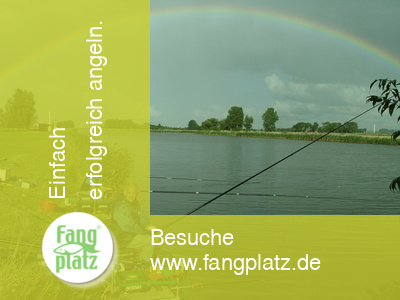 Ostfriesland: Angeln unter dem Regenbogen.