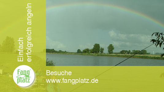 Ostfriesland: Angeln unter dem Regenbogen.