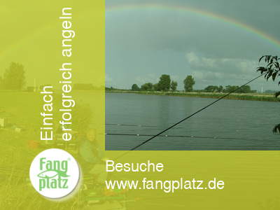 Ostfriesland: Angeln unter dem Regenbogen.