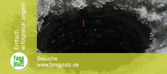 Eisangeln: Mit der Pose am Eisloch