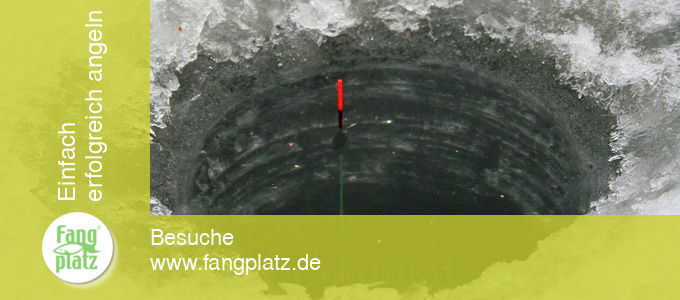 Eisangeln: Mit der Pose am Eisloch Eisangeln: Mit der Pose am Eisloch