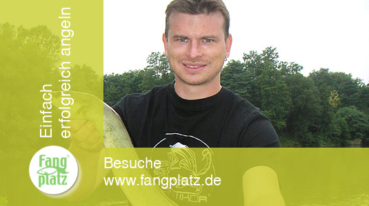 Aal-Monster mit Miniboje und Rei&szlig;leine